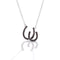 Kelly Herd Double Black Horseshoe Pendant Necklace
